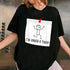 Im Under A Tack Attack Funny Stick Figure Graphic T-Shirt for Adults Men Women Unisex - 48