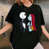 Nightmare Before Christmas Jack and Sally Graphic T-Shirt Unisex Casual Tee Shirt - 9