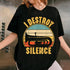 Funny Tuba Player T Shirt I Destroy Silence Music Lover Gift Band Instrument Tee - 5