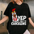 Funny Chicken T-Shirt for Men and Women Crazy Chicken Farmer Lovers Gift Tee - 2