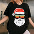 Santa Face Retro Sunglasses Christmas T-Shirt Holiday Gift for Men and Women - 7