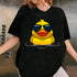 Cool Duck Sunglasses T-Shirt for Men and Women Fun Rubber Duck Lover Gift Graphic Tee - 3