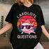 Funny Axolotl T-Shirt with Sunglasses Cute Amphibian Gift for Men Women and Teens - 5
