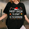 Most Likely To Start All The Shenanigans Funny Christmas T-Shirt for Family Holiday Partie - 2