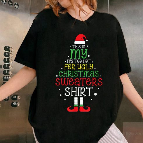 Funny Ugly Christmas T-Shirt for Men and Women Perfect for Festive Holiday Parties - 8