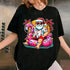 Christmas in July Santa Flamingo Float T-Shirt Festive Summer Beach Party Holiday Tee - 9