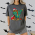 Bigfoot Christmas Tree Lights T-Shirt Funny Xmas Sasquatch Shirt for Boys and Men - 8
