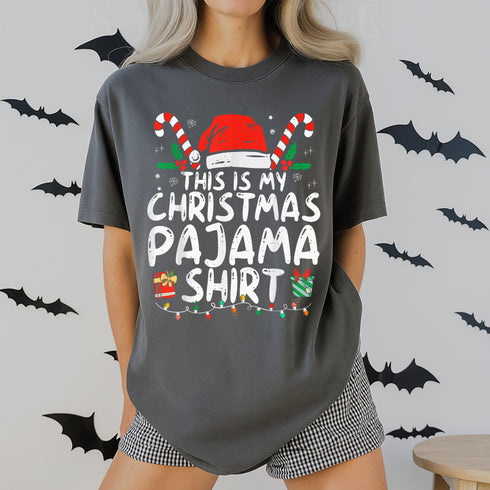 Funny Christmas Pajama Shirt for Men and Women Comfortable Xmas PJs T-Shirt Holiday Gift - 6