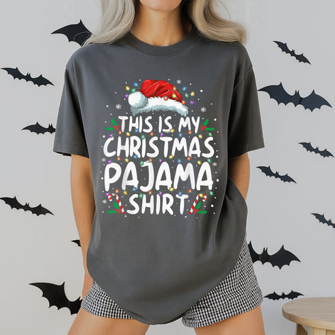 Funny Christmas Pajama Shirt for Men and Women Comfy Holiday Xmas PJs T Shirt Gift - 8