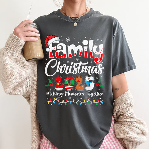 Family Christmas 2025 Matching Outfit Xmas Squad Santa T-Shirt Holiday Party Tee - 8