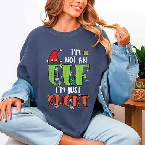 Im Not An Elf Just Short Funny Christmas T-Shirt for Men and Women Holiday Gift Idea - 6