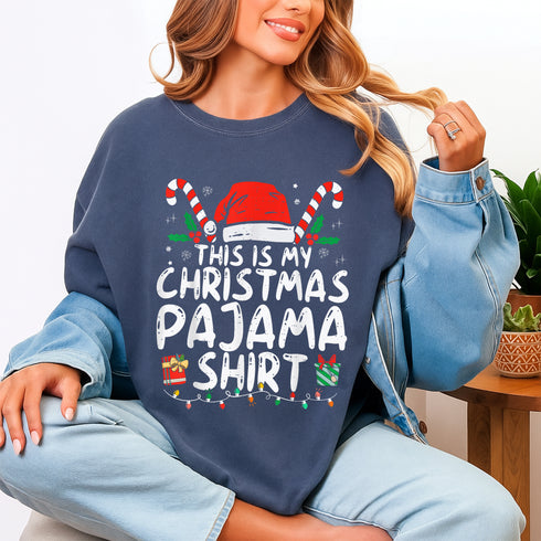 Funny Christmas Pajama Shirt for Men and Women Comfortable Xmas PJs T-Shirt Holiday Gift - 2