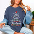 Merry Christmas Just a Girl Who Loves Christmas Tree Graphic Holiday T-Shirt for Women - 4