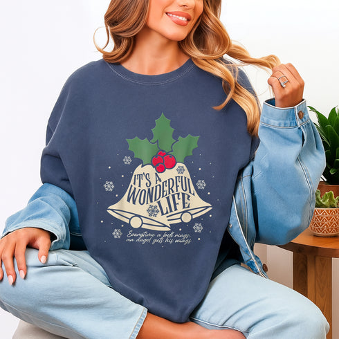 Its a Wonderful Life Everytime A Bell Rings Christmas Movie Graphic T-Shirt for Adults - 3
