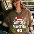 Funny Christmas Santa Naughty Ho Pajama T-Shirt Black Unisex Adult Cotton Polyester Small - 7