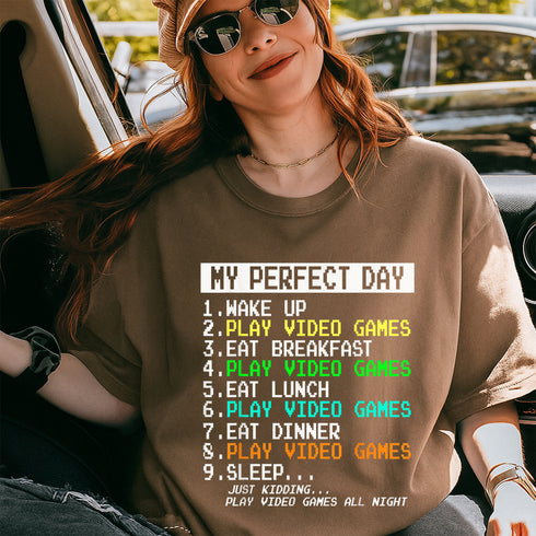 Funny Gamer T-Shirt for Men Boys Gaming Apparel Cool Video Game Gifts Casual Humor Tee - 2