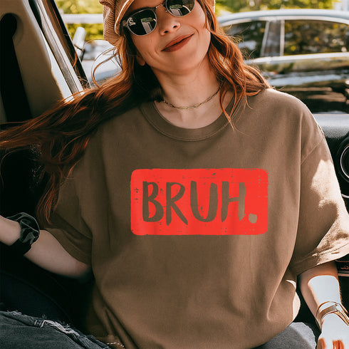 Bruh Meme T-Shirt Funny Saying Slang Tee for Boys Girls Teens Youth Casual Graphic Top - 9