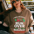 Funny Christmas Reindeer Runover T-Shirt Holiday Novelty Gift for Men and Women - 2