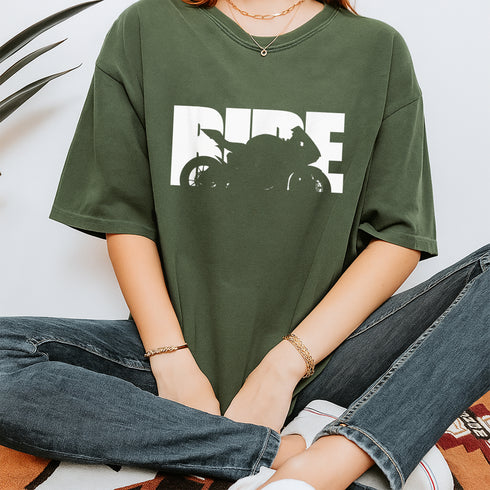 Motorcycle Rider Biker T-Shirt Classic Short Sleeve Bike Motorcyclist Apparel for Men and - 9