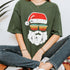 Santa Face Retro Sunglasses Christmas T-Shirt Holiday Gift for Men and Women - 4
