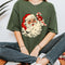 Vintage Christmas Santa Claus Face Funny Old Fashioned Holiday Graphic Xmas T-Shirt - 2