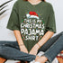 Funny Christmas Pajama Shirt for Men and Women Comfy Holiday Xmas PJs T Shirt Gift - 2