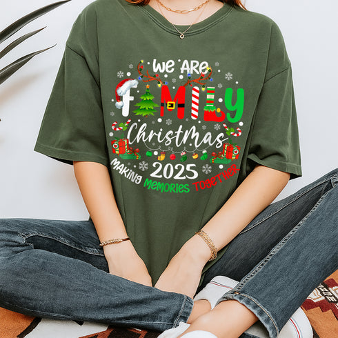We Are Family Christmas 2025 Making Memories Together Holiday T-Shirt Xmas Gift Idea - 9