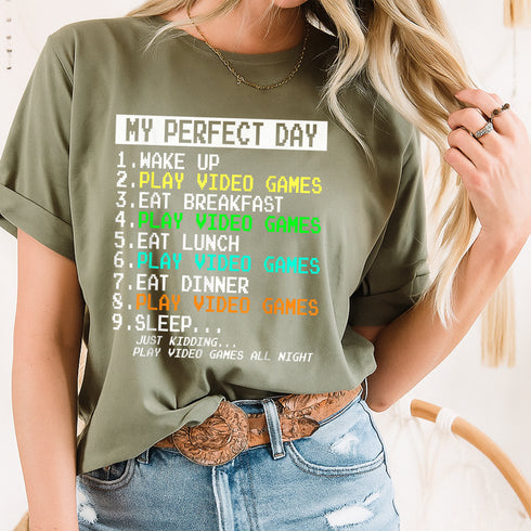 Funny Gamer T-Shirt for Men Boys Gaming Apparel Cool Video Game Gifts Casual Humor Tee - 7