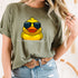 Cool Duck Sunglasses T-Shirt for Men and Women Fun Rubber Duck Lover Gift Graphic Tee - 7