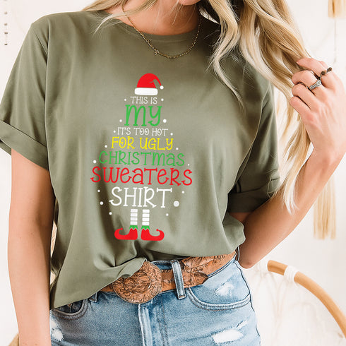 Funny Ugly Christmas T-Shirt for Men and Women Perfect for Festive Holiday Parties - 48