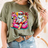 Christmas in July Santa Flamingo Float T-Shirt Festive Summer Beach Party Holiday Tee - 48