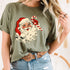 Vintage Christmas Santa Claus Face Funny Old Fashioned Holiday Graphic Xmas T-Shirt - 3