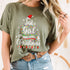 Merry Christmas Just a Girl Who Loves Christmas Tree Graphic Holiday T-Shirt for Women - 5