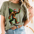Santa Bigfoot Christmas Tree T-Shirt Funny Sasquatch Holiday Xmas Lights Graphic Tee - 5