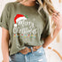 Merry Christmas Lights Santa Hat Family Matching Pajama T-Shirt Holiday Sleepwear Top - 6