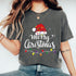 Merry Christmas Lights Red Santa Hat T-Shirt Holiday Gift for Family Men and Women - 7