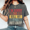 Funny Vintage Graphic T-Shirt with Eye Roll Sarcastic Saying, Retro Humor Tee for Adults - 2