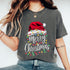 Merry Christmas Santa Hat Lights T-Shirt Red Holiday Xmas Outfit for Men and Women - 8