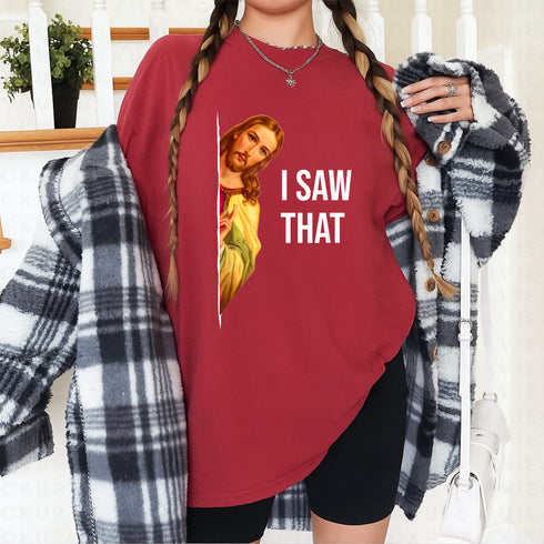 Funny Jesus Meme Classic T-Shirt for Men and Women Black Crew Neck Cotton Tee - 6