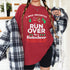 Funny Christmas Reindeer Runover T-Shirt Holiday Novelty Gift for Men and Women - 4
