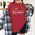 Merry Christmas Buffalo Plaid Red Santa Family Matching Xmas Pajamas T-Shirt - 48